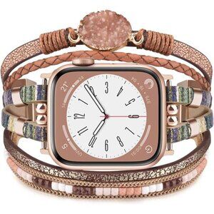 NEW Fashion Design Boho Leather Apple Watch Band